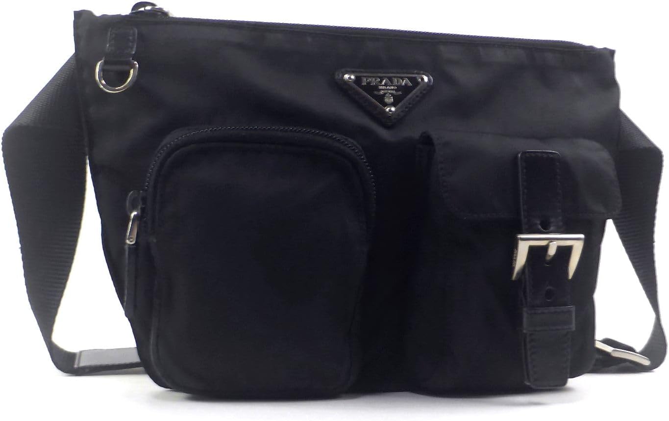 PRADAプラダブラックナイロンボストンバッグ旅行出張 ブランドレンタル